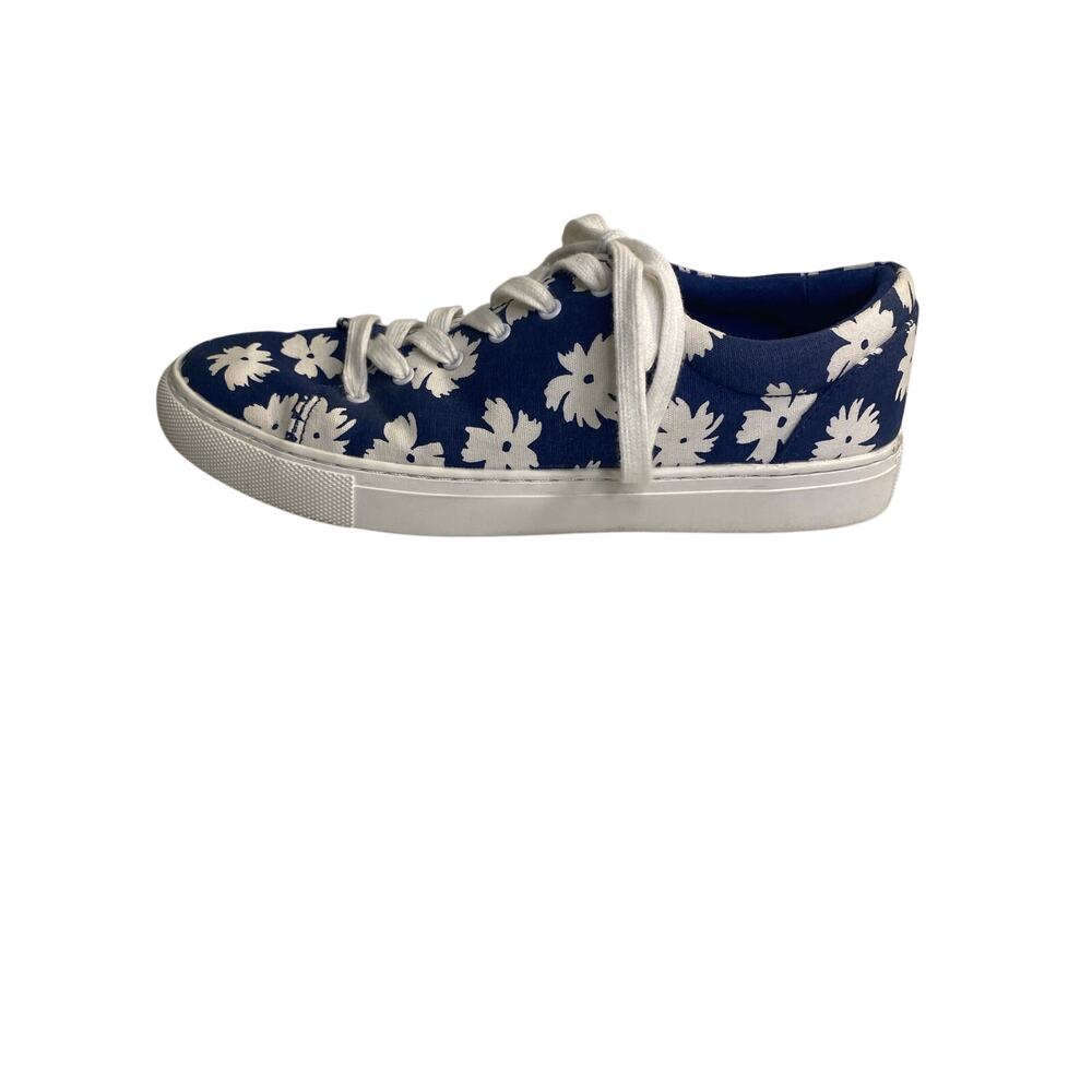J Crew Blue‎ Flower Shoes Casual Spring Summer Preppy Vacation Size 9